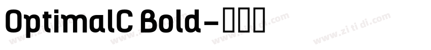 OptimalC Bold字体转换